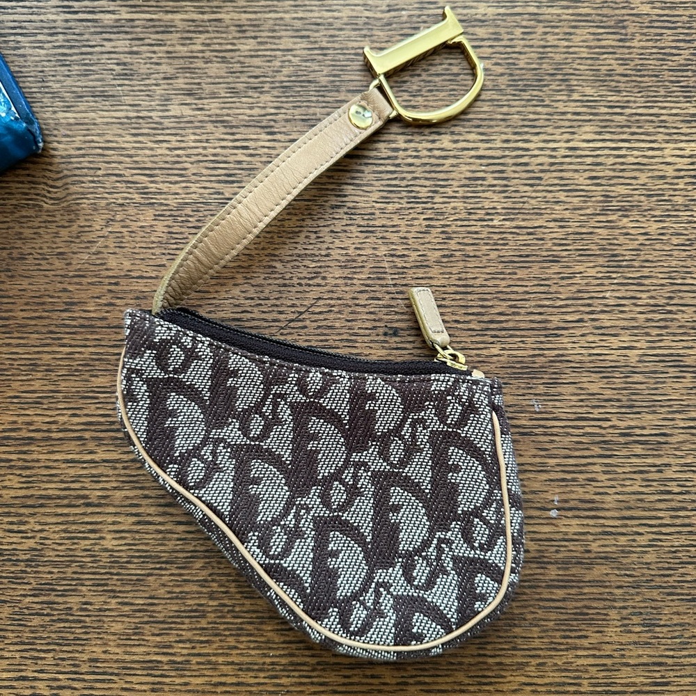 Authentic Christian Dior Saddle Coin Pouch
